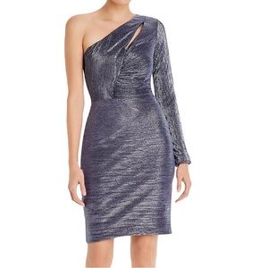 Navy Cutout Asymmetrical Bodycon Dress - Women